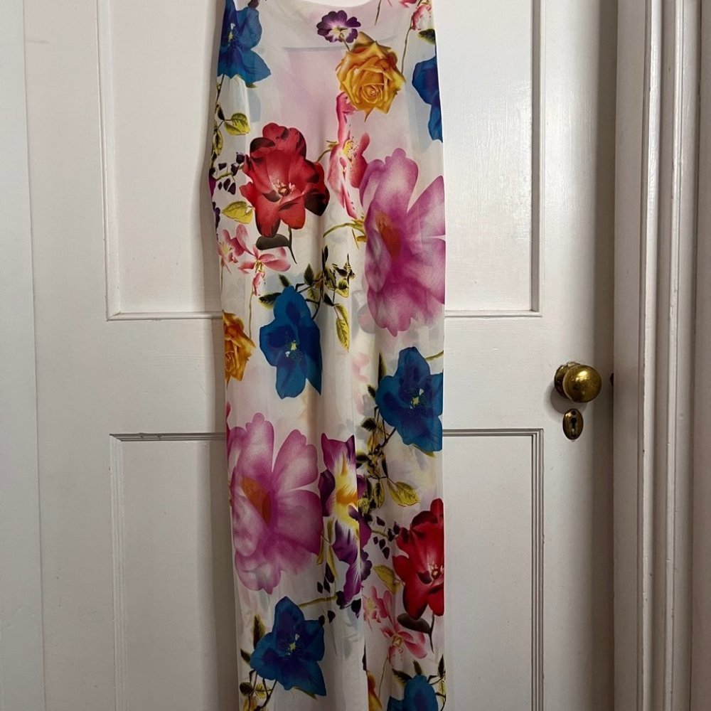 Nightie/nightgown Set in Gorgeous Floral Pattern Size M/L - Picture 5 of 8